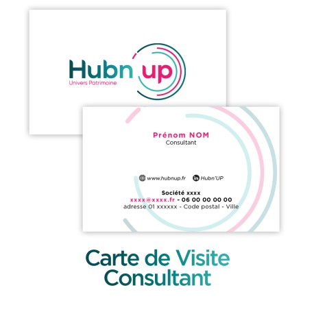 Carte de visite Individuelle Recto/Verso - Consultant